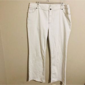 J. Jill Straight Leg Ecru Jeans